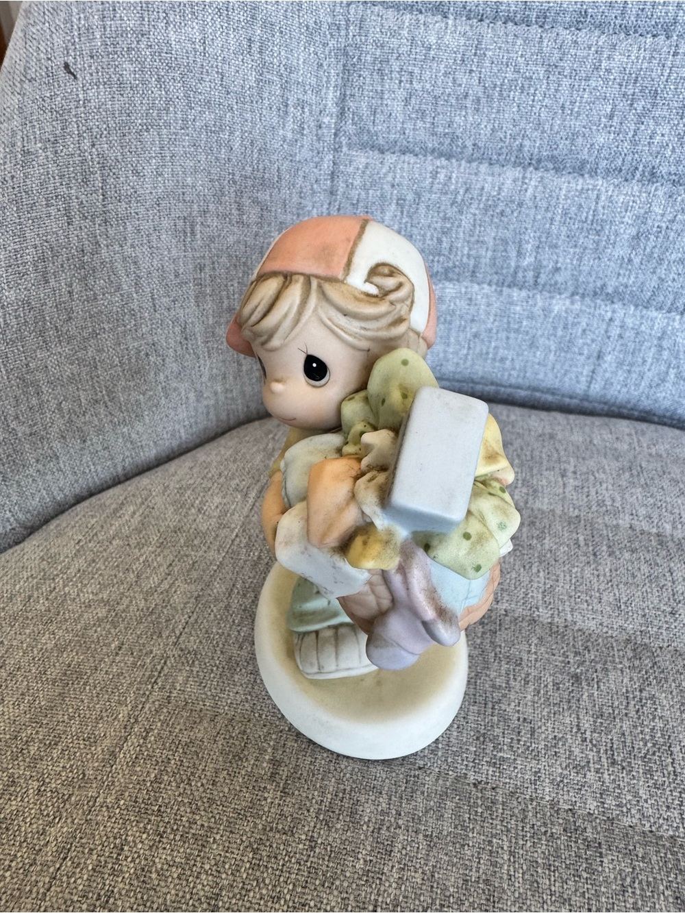 Precious Moments Porcelain boy Figurine in Pastel Colors
